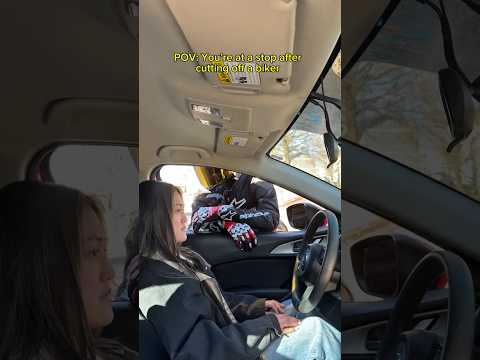 POV cut off a biker and now you’re at a stoplight… w/￼ unknownbikerzxs