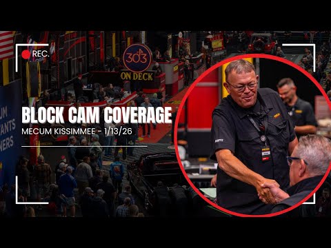 Mecum Kissimmee Live Block Cam: Tuesday, Jan. 13, 2026