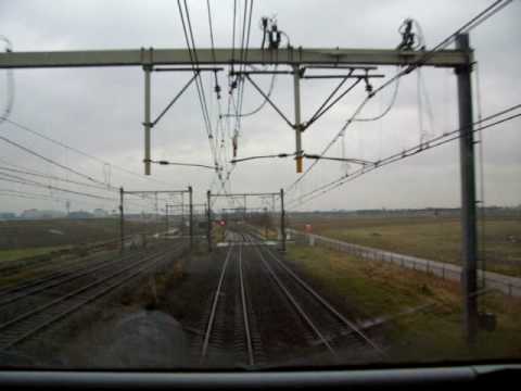 Van Hoofddorp opstel tot schiphol met de trein