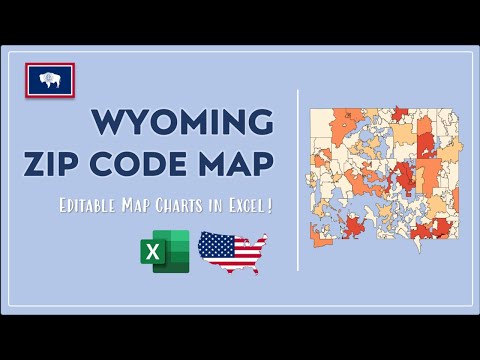 Wyoming Zip Code Map In Excel Zip Codes List And Population Map