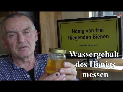 Honig - Wassergehalt mit dem Refraktometer messen und das Refraktometer richtig justieren