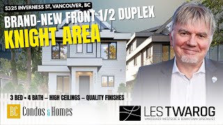 5325 Inverness Street, Vancouver | Brand New Front ½ Duplex