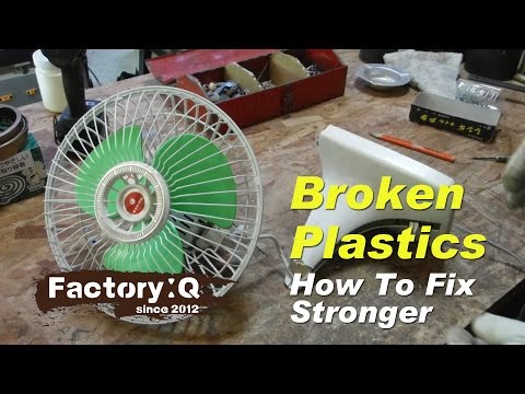 How to fix broken plastic parts of fan