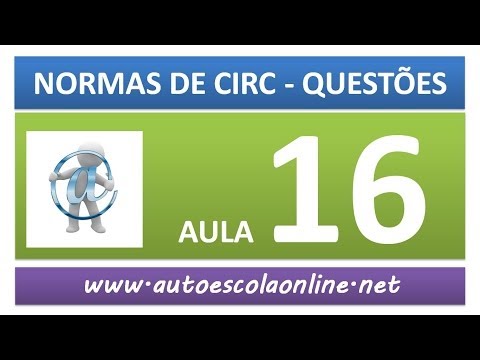 AULA 60 PROVA SIMULADA NORMAS DE CIRCULAÇÃO - CURSO DE LEGISLAÇÃO DE TRÂNSITO GRÁTIS