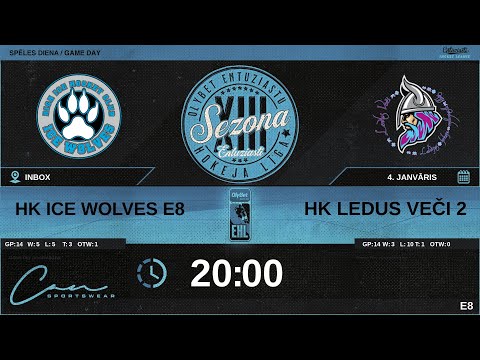 2024 01 04 | HK ICE WOLVES E8 (WF5) - HK LEDUS VEČI 2 (LV2) | E8