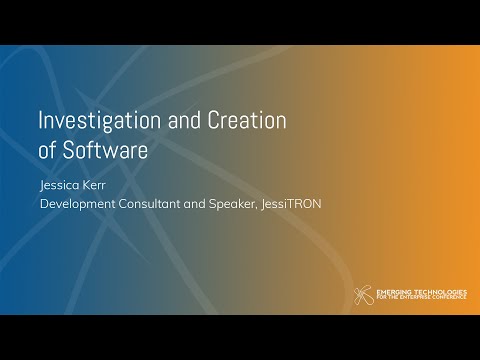 Jessica Kerr — Investigation and Creation of Software - YouTube