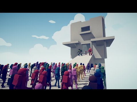 🔥 100x AMONG US  Units Attacking a Tower Totally Accurate Battle Simulator TABS 🔥