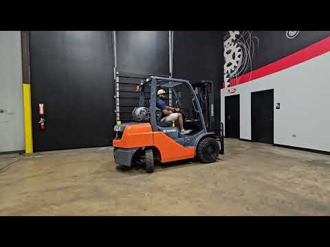 2017 TOYOTA 8FGU32 6,500 LBS PNEUMATIC LPG FORKLIFT STK 16148
