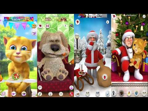 Talking Santa meet Ginger vs My Talking Ben vs Talking Santa meet Ginger vs My Talking Ginger 2