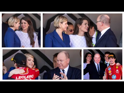 Charlotte Casiraghi, Princess Charlene and Prince Albert Monaco Grand Prix 2024