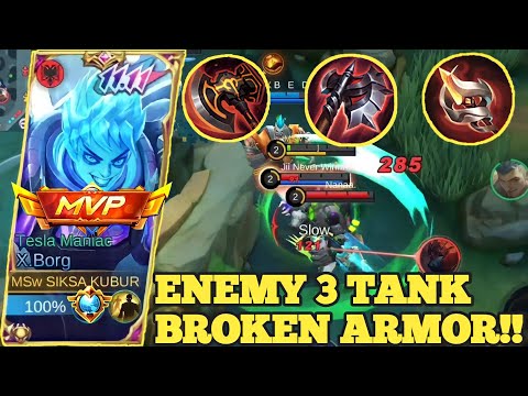 ENEMY 3 TANKER BROKEN ARMOR‼️| BEST BUILD X-BORG 2023 | BUILD X-BORG TERSAKIT 2023