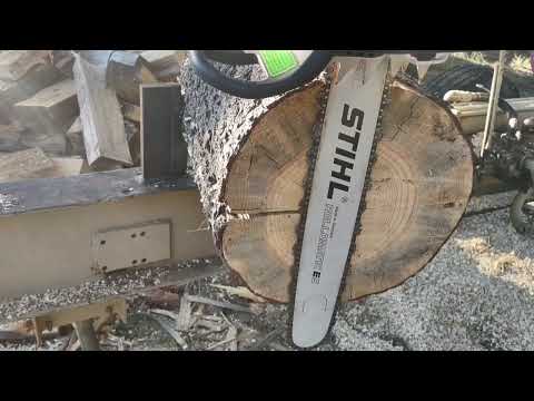 (295) Stihl carbide chain cutting comparison, Stihl 33RD3 vs 33RS. dull vs sharp and some new chains