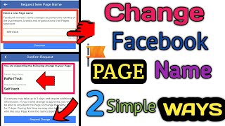 How to Change Facebook Page Name Easily