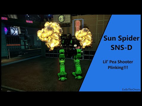 MechWarrior Online - SNS-D - Sun Spider Plinking!
