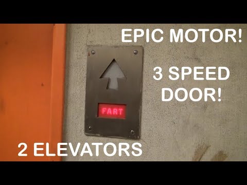 The best DAMN freight elevator on youtube! EPIC motor! 2 Elevators! 3 Speed Door!