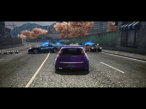 Need for Speed Most Wanted Remastered 2023 | Fiat Punto Heat Lvl 5 Police Chase