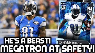 CALVIN JOHNSON JR PLAYING FREE SAFETY! MEGATRON IS A BEAST! Madden 18 Ultimate Team