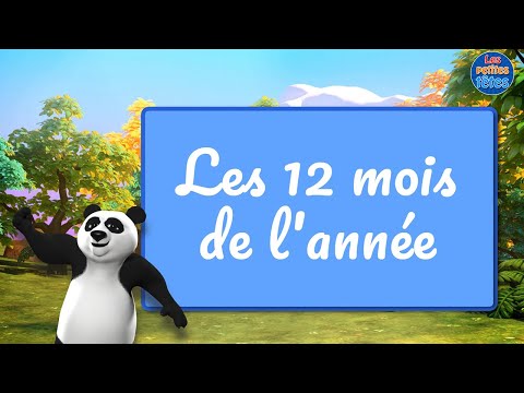 Apprendre les 12 mois de l'année en français pour enfants - (French months of the year)