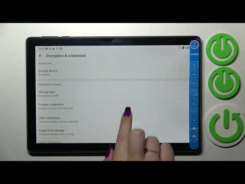 Alcatel 3T 10 4G - Clear & Delete Device Credentials | Certification Settings in Android