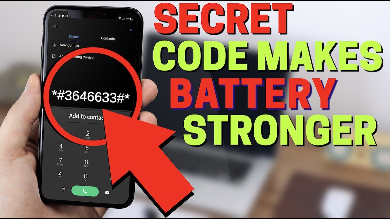 Secret CODE Makes Battery 2X Last Longer!