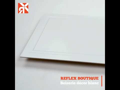 Carrelage mur Boiserie décor blanc