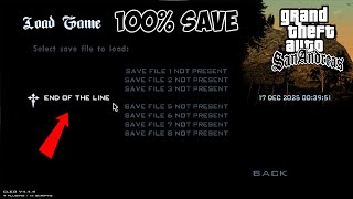 Save File GTA SA | Install Save Game in GTA San Andreas | GTA SA 100% Save Game File