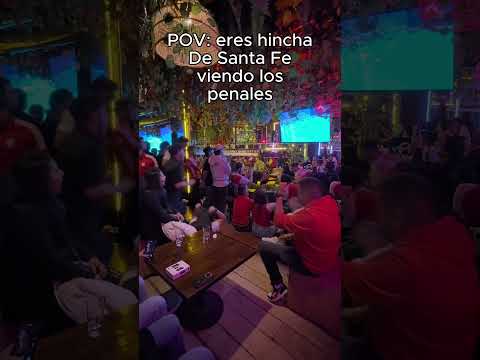 REACCIÓN HINCHAS DE SANTA FÉ A PENALES VS JUNIOR ⚽️🥅 #futbol #FPC #reacción #santafe #junior