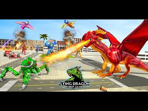 Dragon Robot police Car Game - Robot Game - Android GamePlay | Walk through a Game