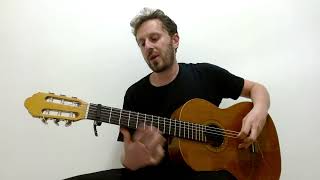 Goran Bregovic-Mesecina Guitar breakdown and playalong Balkan guitar lesson.