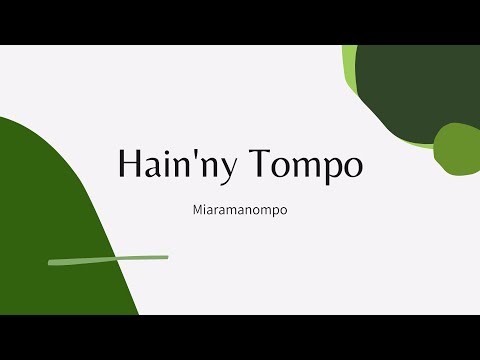 Miaramanompo - Hain'ny Tompo (Tononkira)