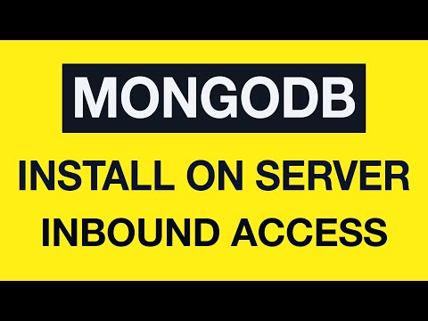 Installing MongoDB on the VPS server 05 Allow external access to the server