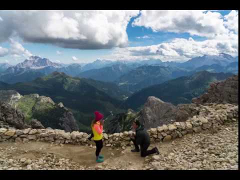 THE DOLOMITES | World in Motion | Dolomiti Engagement Timelapse from Rifugio Lagazuoi