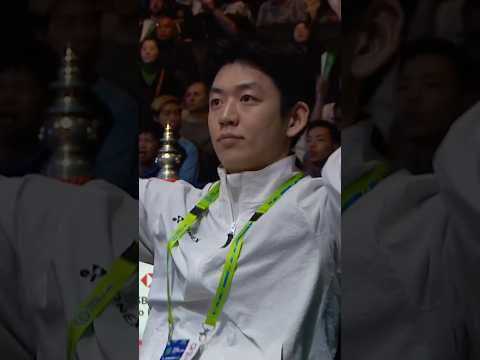 The Lee Yong Dae 🇰🇷 effect from the coaching chair. 😍 #badminton