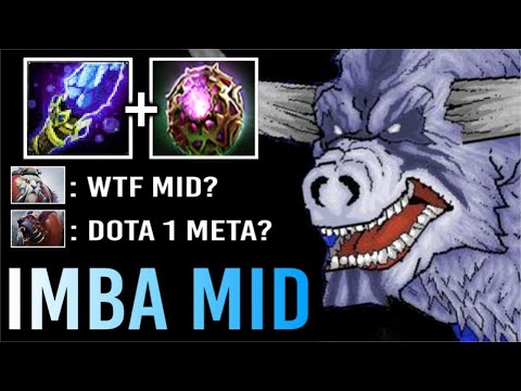 BARATHRUM MID IS BACK! Non-Stop Charge Gank Scepter + Octarine Build's OP Delete All Enemies Dota 2