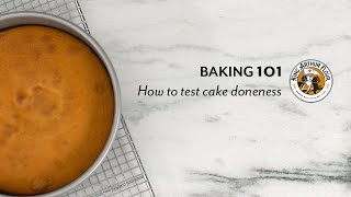 How to test cake doneness