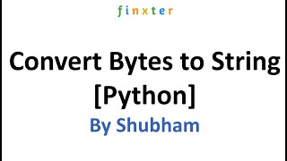Convert Bytes to String [Python]