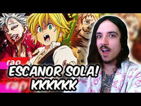 (O TRIO!) REAGINDO ao Rap do Meliodas, Ban e Escanor - O PECADO MAIS FORTE | NERD HITS | REACT