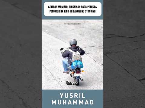 Setelah memberi bungkusan pada petugas, Pemotor RX king langsung standing di sitinjaulauik #shorts