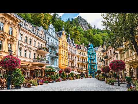Karlovy Vary Walking Tour 🇨🇿 | 4K City Walk Through Czechia’s Most Beautiful Spa Town