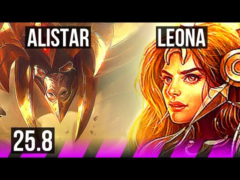ALISTAR & Varus vs LEONA & Miss Fortune (SUP) | KR Challenger | 25.8