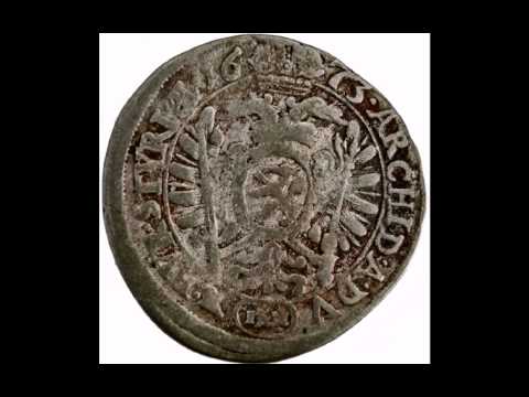 1673 Holy Roman Empire Leopold I silver 6 kreuzer coin 4