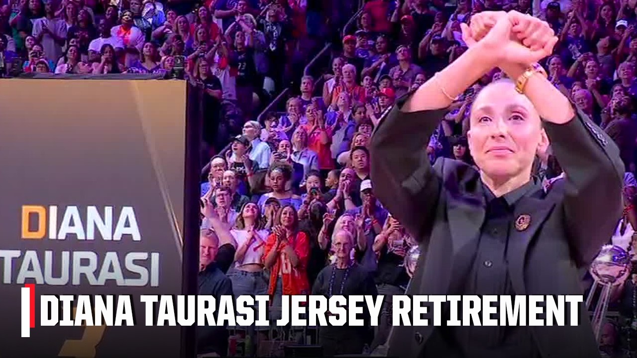 Number 3 to the rafters 🙌 Diana Taurasi gets Phoenix Mercury jersey retired | WNBA on ESPN