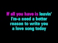 Love Song Sara Bareilles Karaoke - You Sing The ...