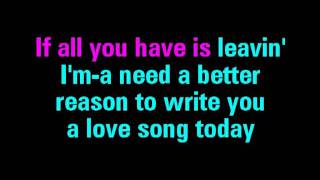 Love Song Sara Bareilles Karaoke - You Sing The Hits