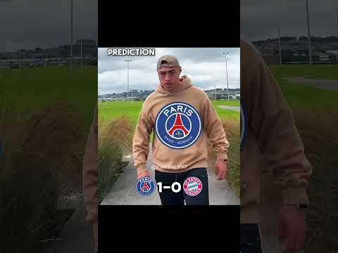 PSG vs bayern prediction 💯 #championsleague