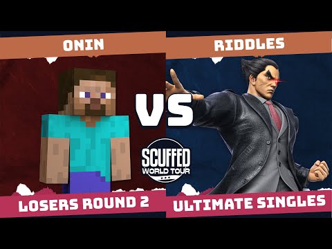 Scuffed World Tour Losers Round 2 - Onin (Steve) Vs. Riddles (Kazuya) Smash Ultimate - SSBU