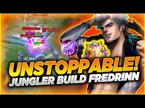 WTF DAMAGE?😱ONE ULTI ONE KILL!! Build Top Global Fredrinn Jungle Gameplay | Fredrinn Mobile Legends