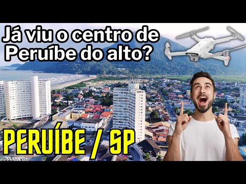 Voando pelo centro de PERUÍBE com um drone!