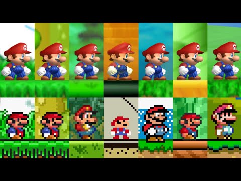 New Super Mario All-Stars - All First Levels. ᴴᴰ