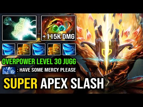 APEX Level 30 Slash God +115K Damage Juggernaut Brutal Attack Speed Vs Late Game Slark Dota 2